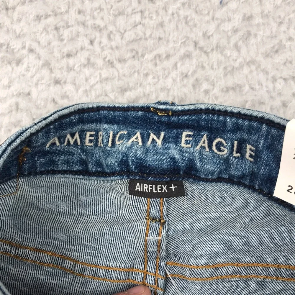 American Eagle Jeans Mens 28x32 Low Skinny AirFlex Stretch Stone Wash NEW NWT